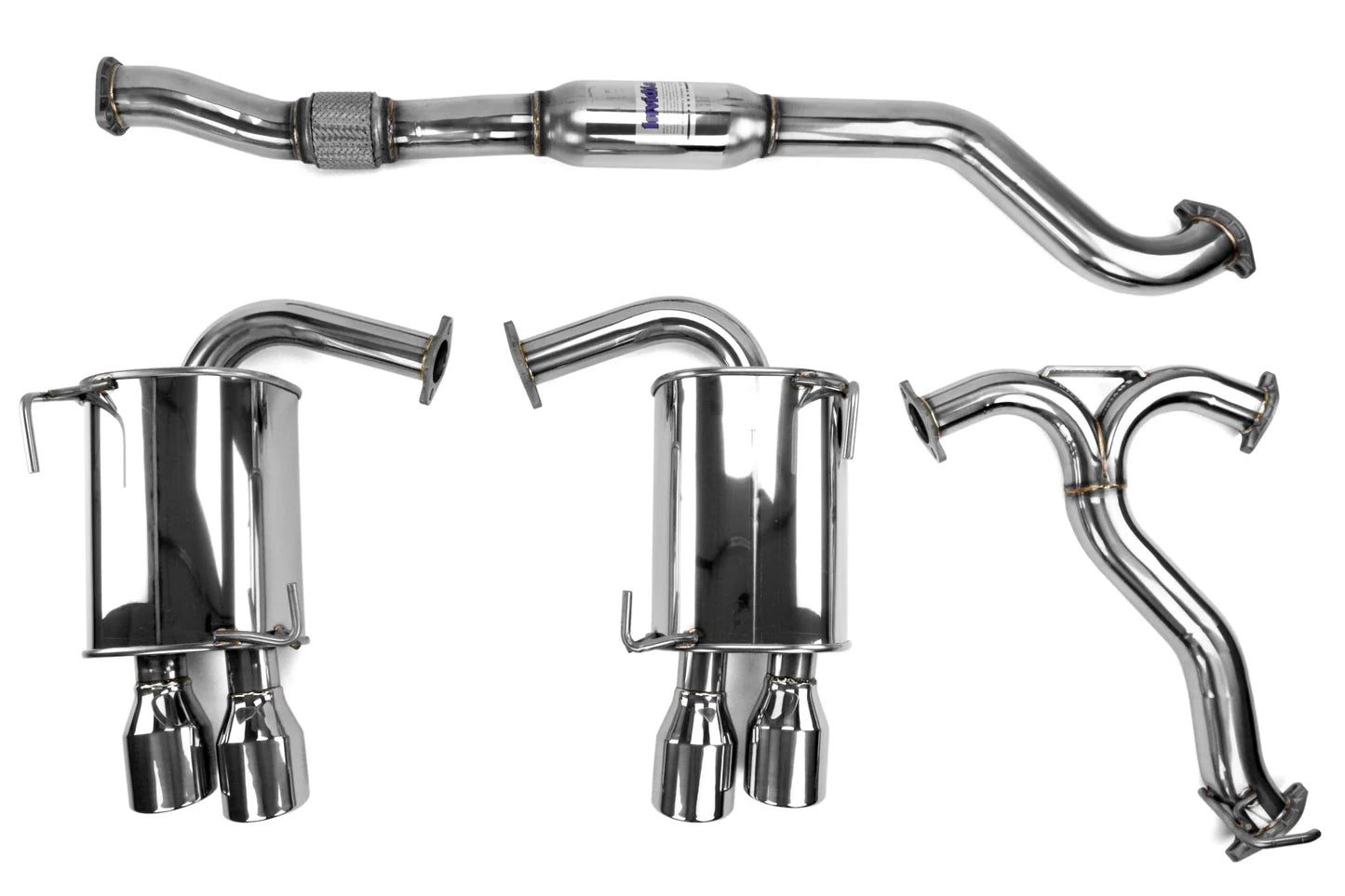 Invidia Q300 Cat Back Exhaust with rolled tips 2022+ WRX VB